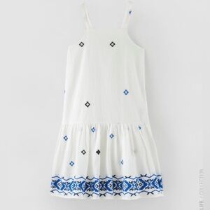 026. NWT Zara Girls Santorini Shift Dress
